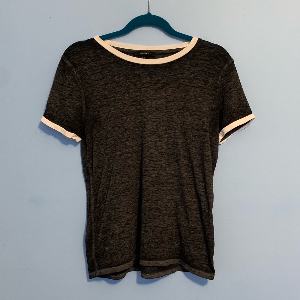 Charcoal Grey Forever 21 Tee